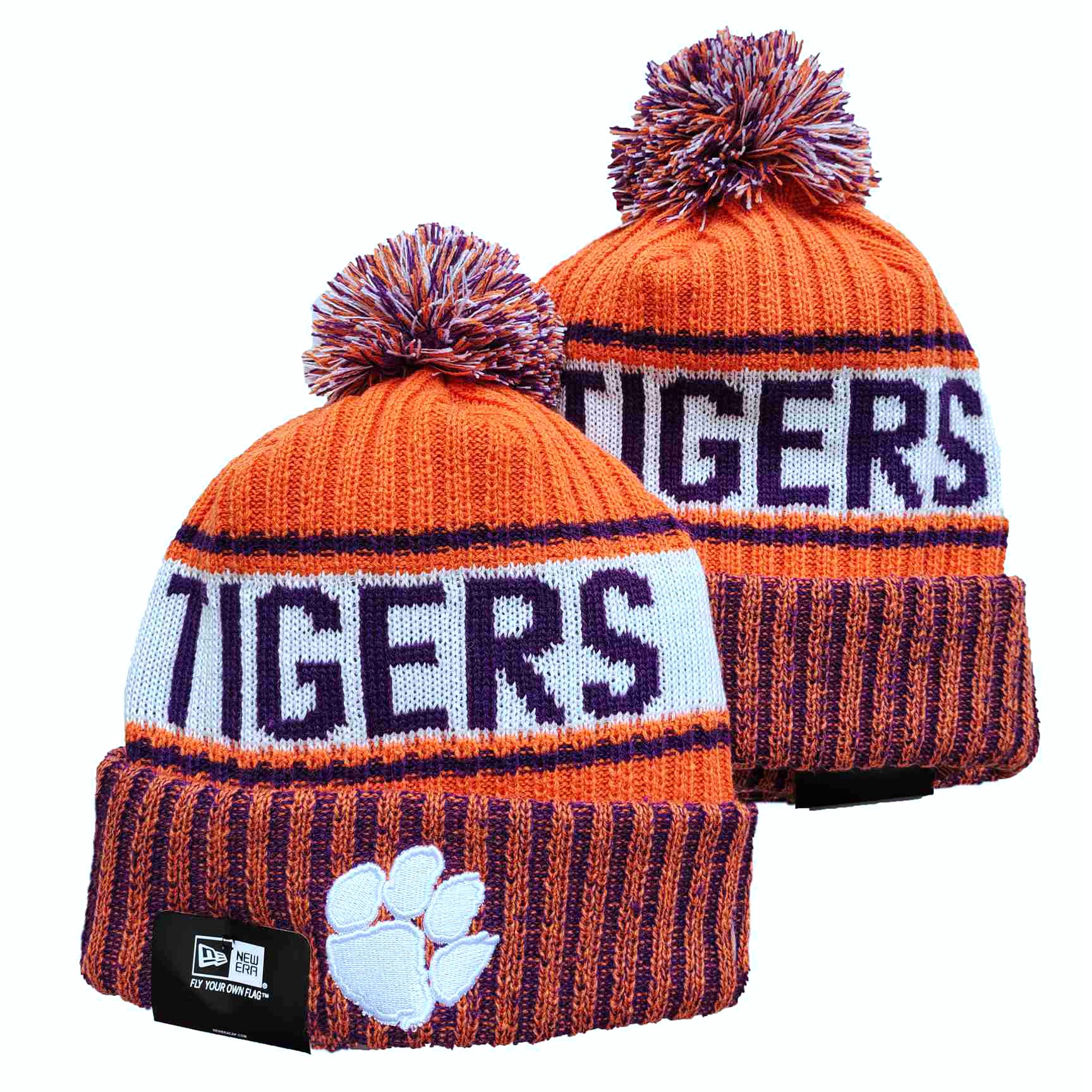 Clemson Tigers Knit Hats 001